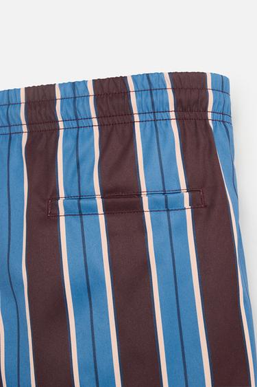STRIPED MID-LENGTH SWIMMING TRUNKS - various by Zara - Image 9