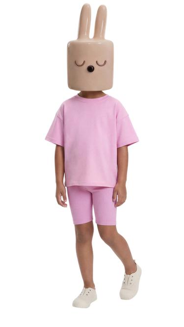 RIBBED CYCLING T-SHIRT AND LEGGINGS SET - Pink by Zara