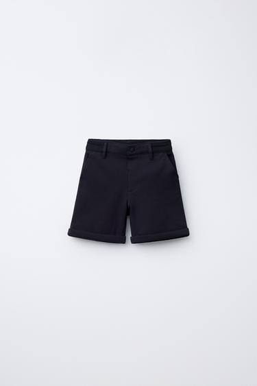 COMFORT BERMUDA SHORTS - Navy blue by Zara - Image 0