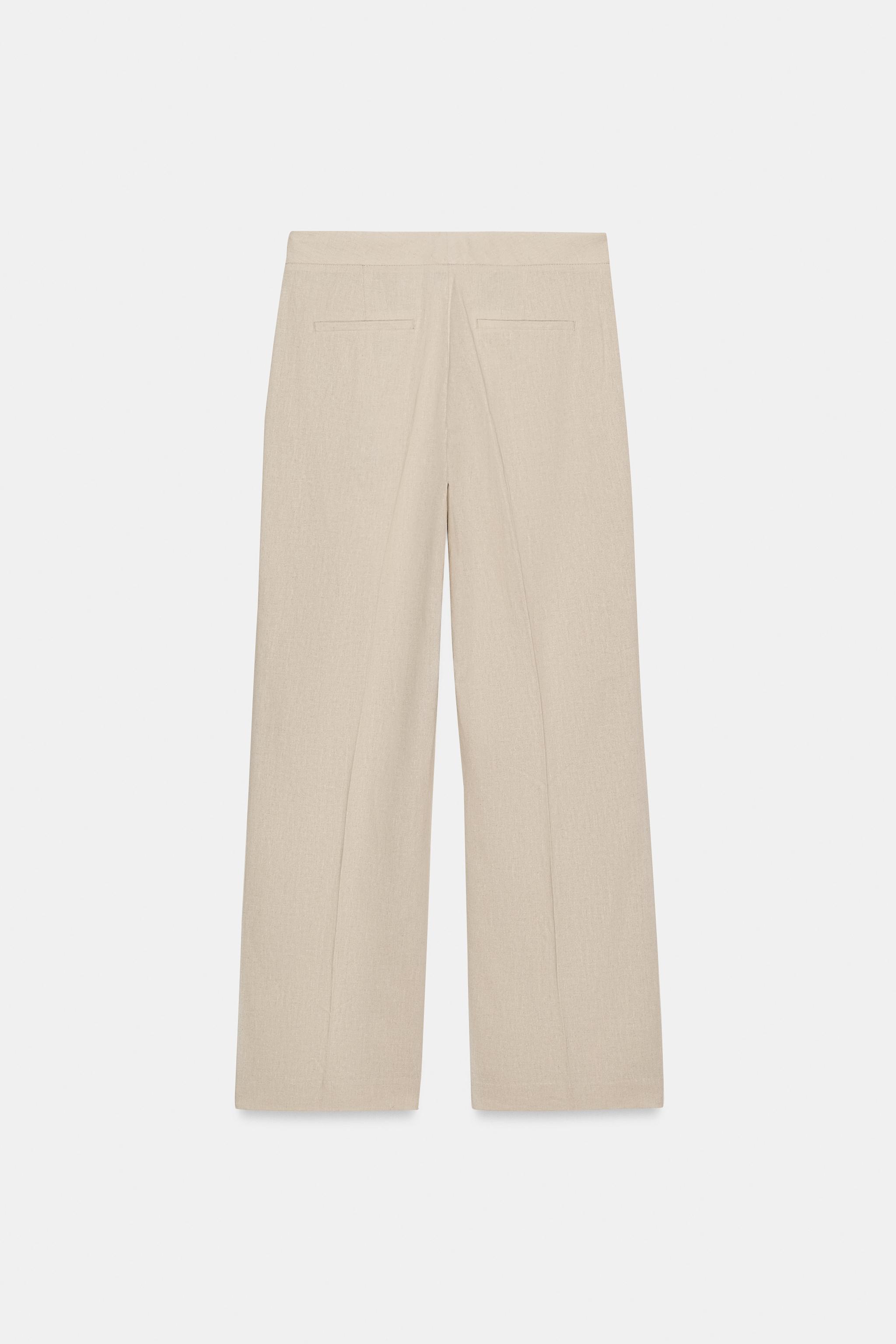 PANTALON SAFARI AVEC LIN