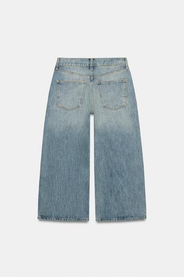 JEAN ZW COLLECTION JUPE-CULOTTE TAILLE MOYENNE - Bleu clair de Zara - Image 4