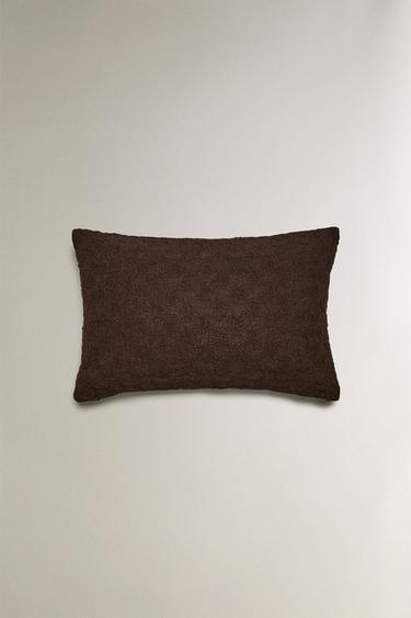 TEXTURED CUSHION COVER - Dark brown by Zara - Image 2