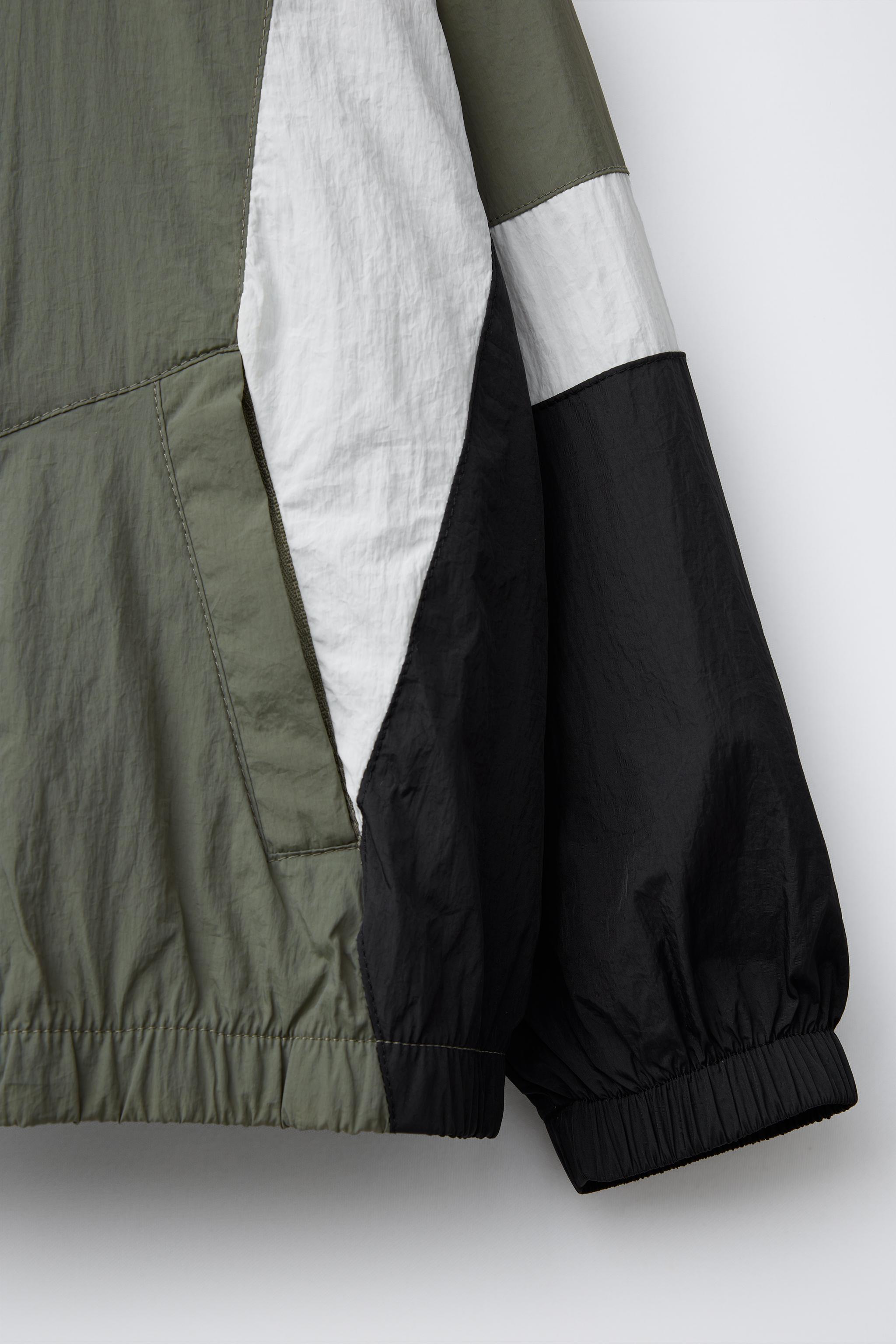 ZARA タイダイ折り畳み　レインコート　ecoリサイクルシリーズ カラーブロック ライト レインコート - カーキ | ZARA Japan / 日本