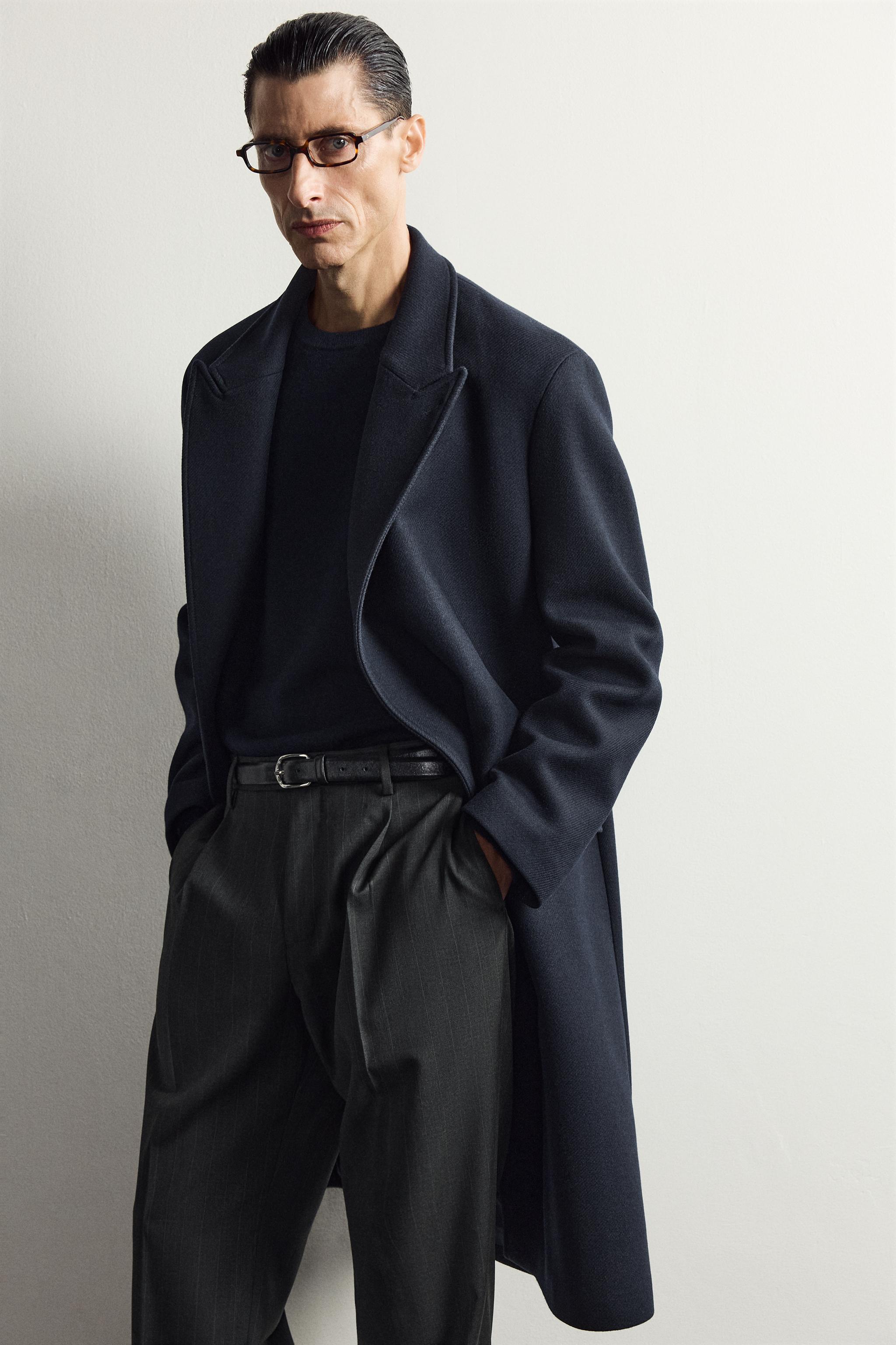 WOOL BLEND DOUBLE-BREASTED COAT