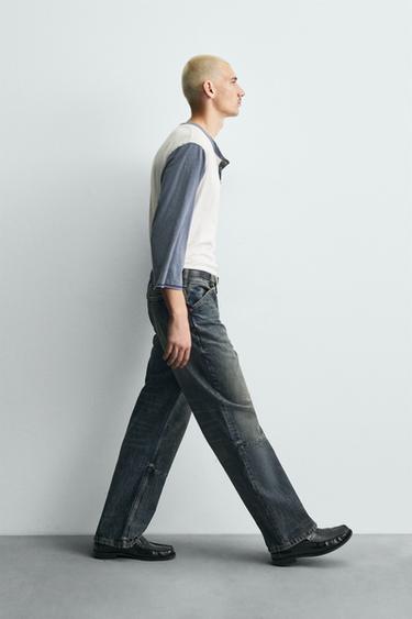 JEANS RELAXED FIT - Azul tinta de Zara