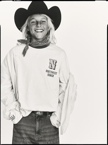 T-SHIRT WITH SLOGAN - Ecru by Zara