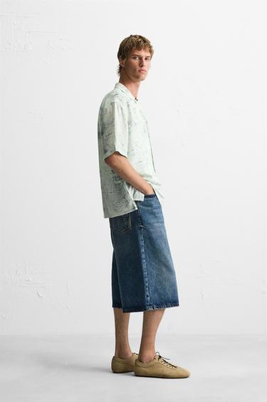 CHEMISE À IMPRIMÉ ABSTRAIT - Verdâtre de Zara - Image 3