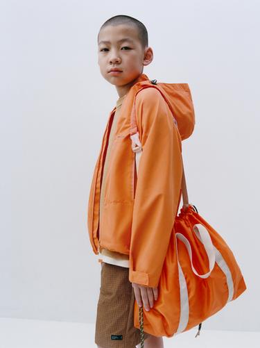 LIGHTWEIGHT WATER-REPELLENT HOODED JACKET - Orange by Zara