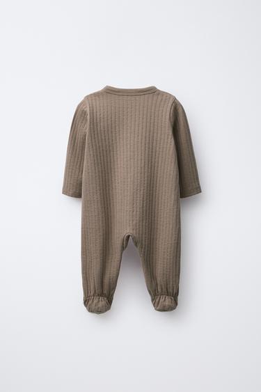 PLAIN STRUCTURE JUMPSUIT - Brown by Zara - Image 1