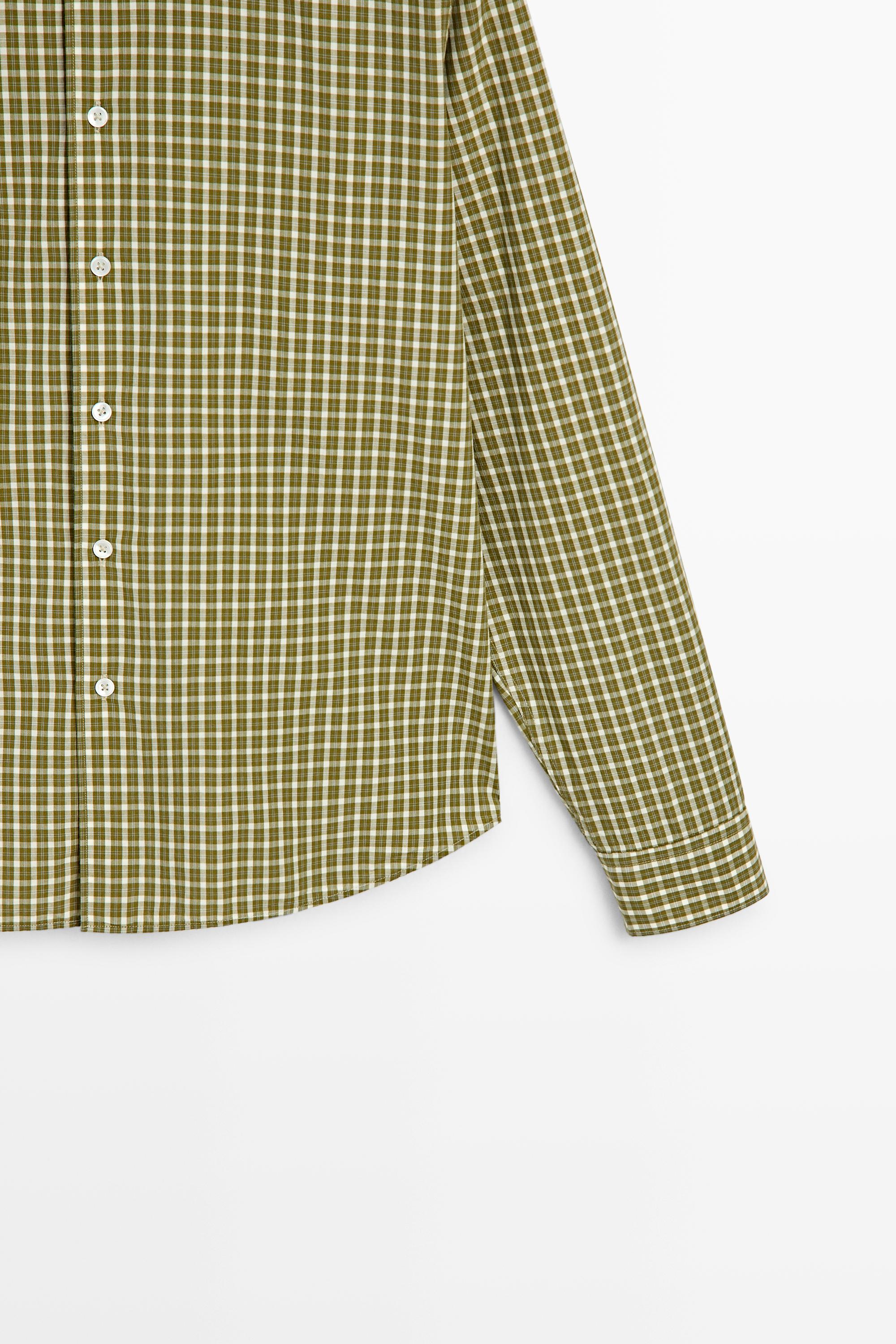 100% cotton regular fit check shirt