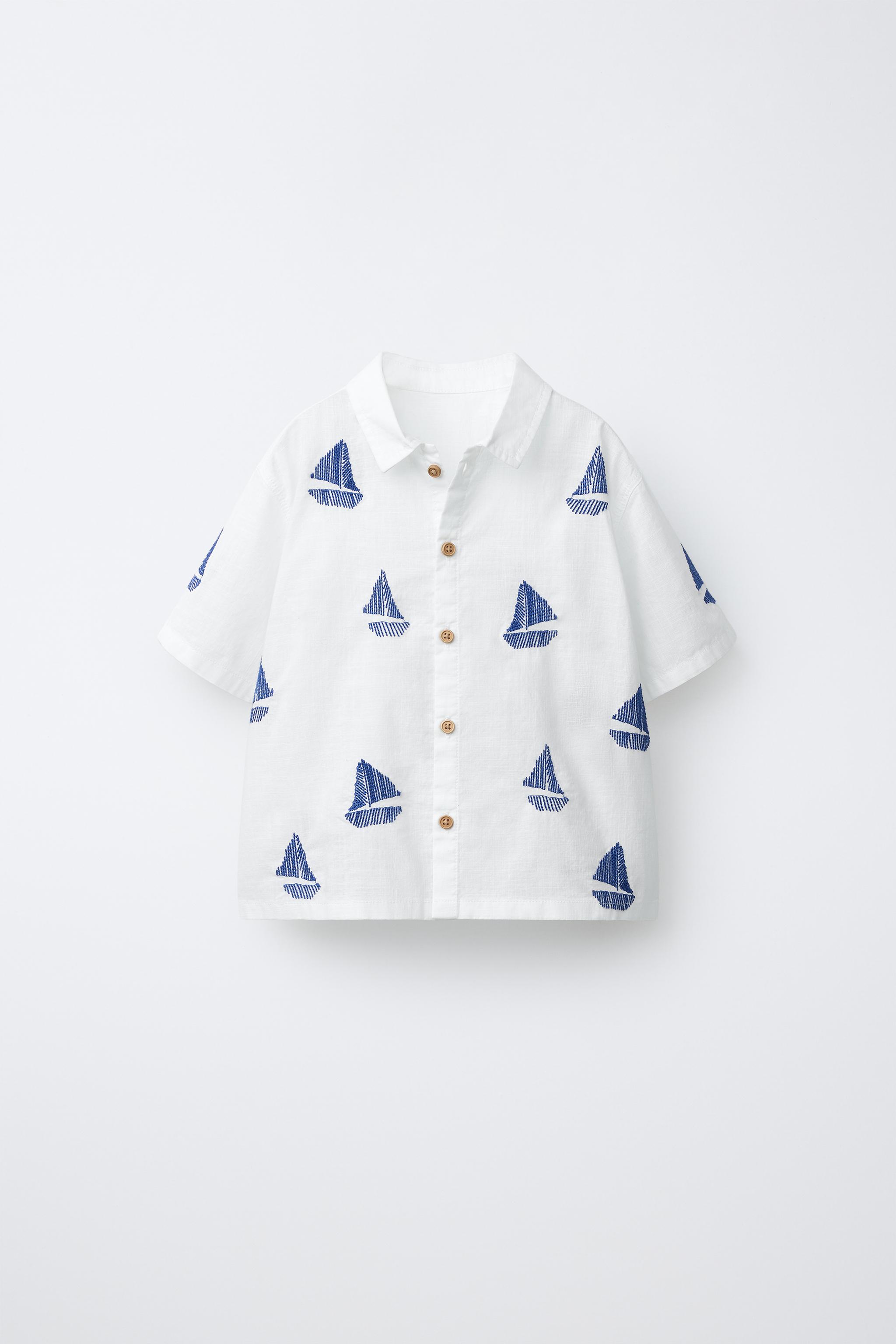 CHEMISE BATEAUX BRODÉS