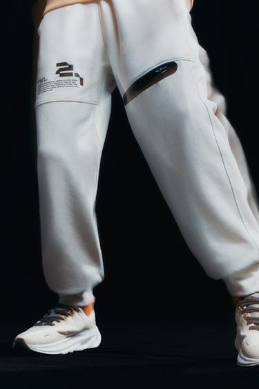 PANTALÓN INTERLOCK SPORTY - Crudo de Zara
