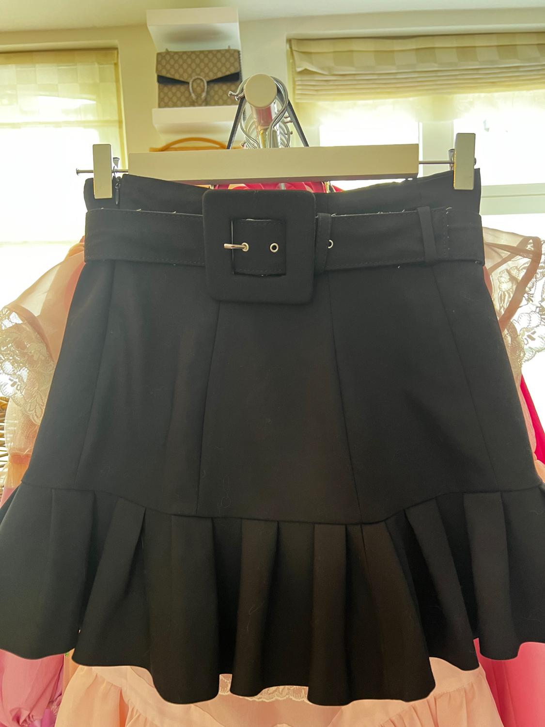 MINI SKIRT WITH PLEATED HEM - Image 10