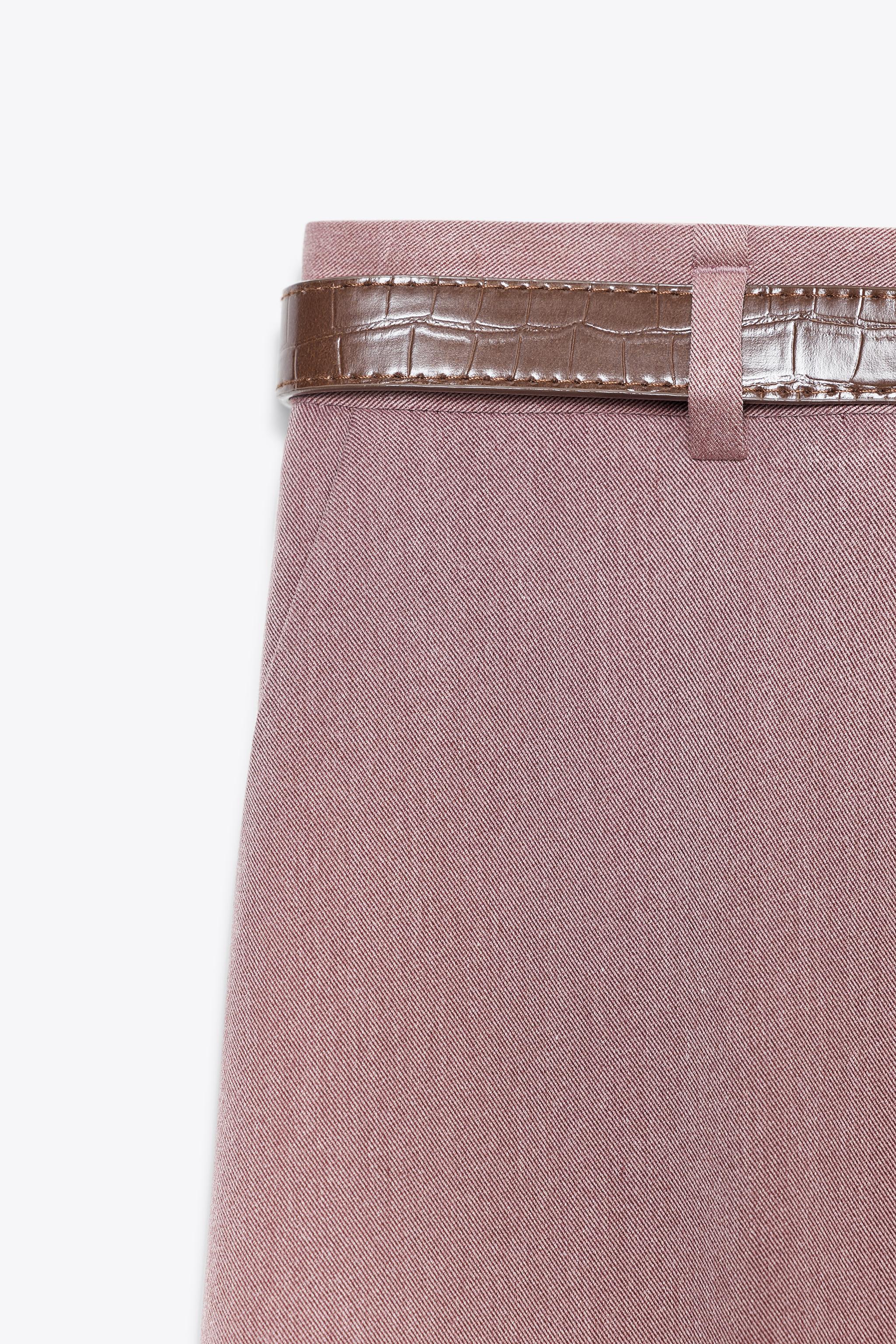 Zara Flap Zara Pink Pencil Skirt Pleated Sequin Skirt Editorialist