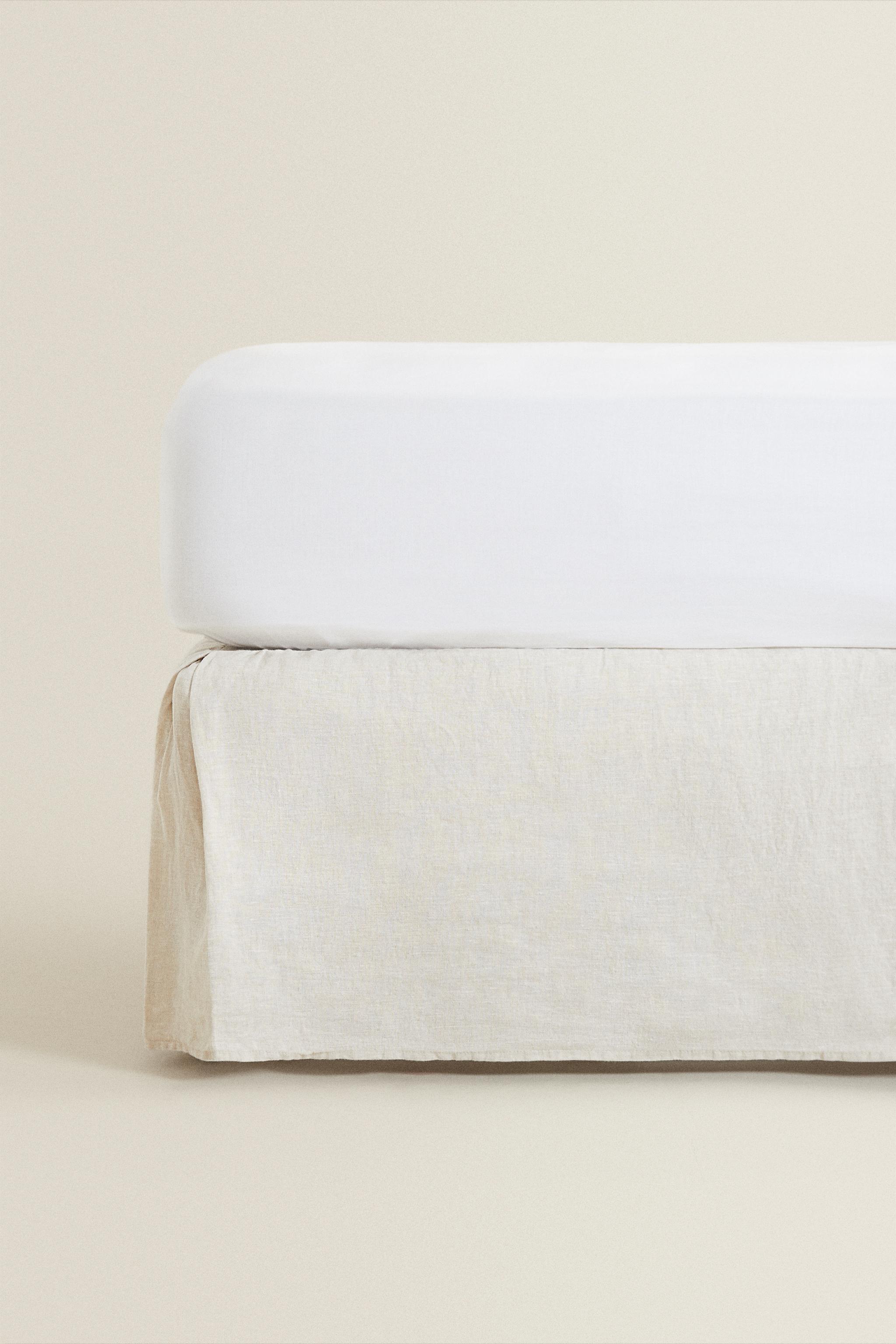 Zara FADED LINEN BEDSKIRT