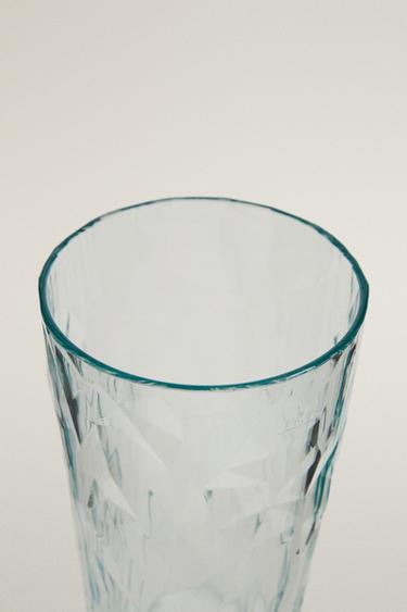 DIAMOND-EFFECT ACRYLIC SOFT DRINK TUMBLER - Light blue by Zara - Image 1