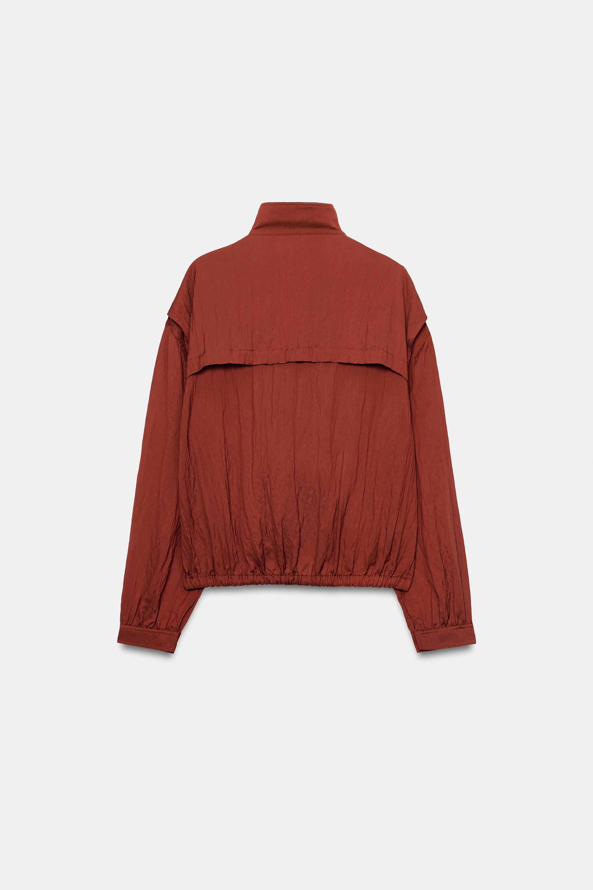 Женские куртки Zara ZW COLLECTION WRAP JACKET — фото 10