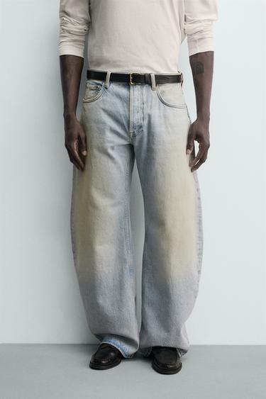 Zaras JEANS BALLOON FIT - Himmelsblå