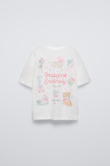 ФУТБОЛКА С ПРИНТОМ COQUETTE — БЕЛЫЙ от Zara — изображение 0