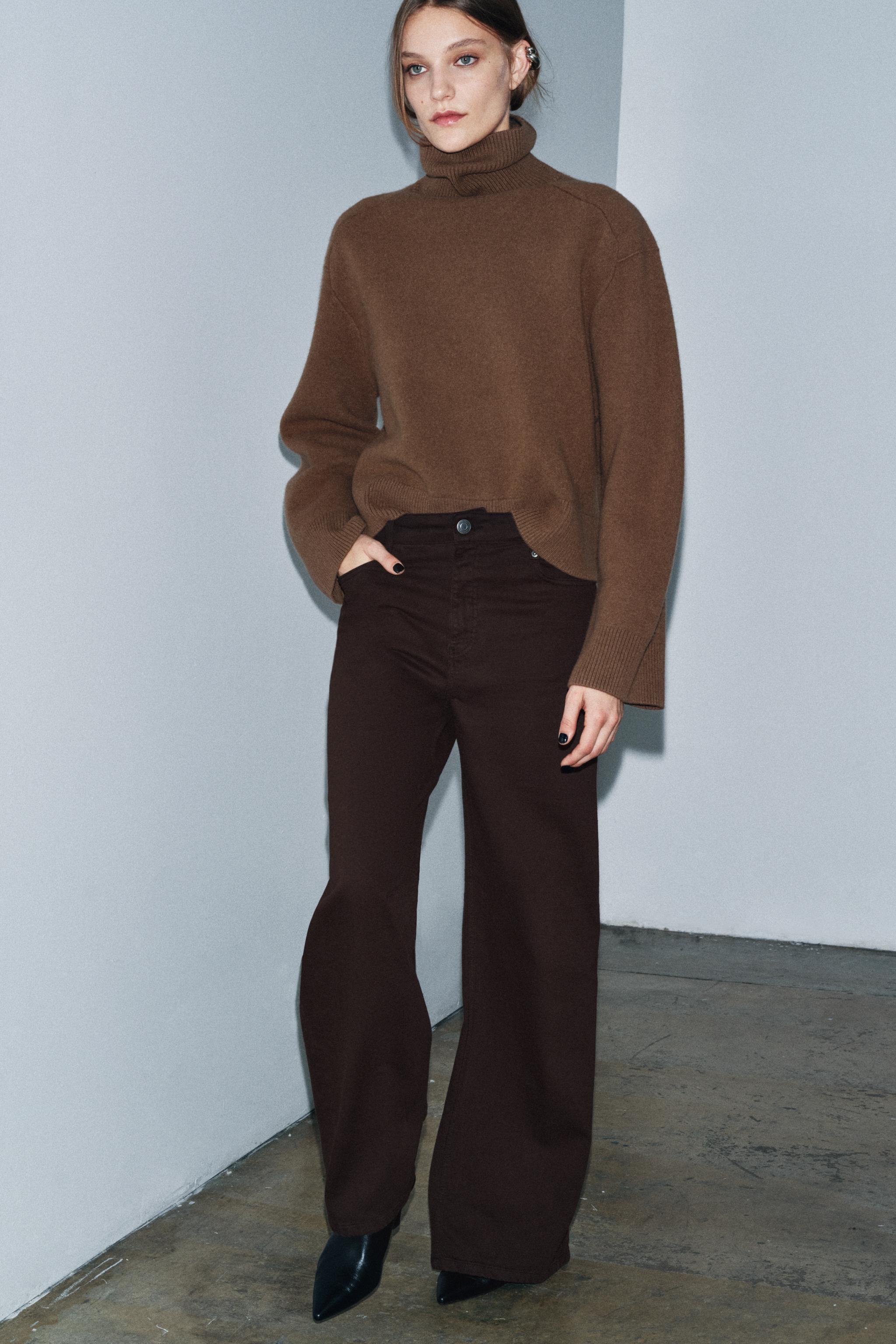 ZW COLLECTION HIGH RISE WIDE LEG JEANS