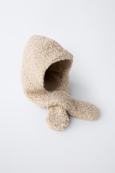 BONNET EFFET MOUTON - Beige de Zara - Image 2