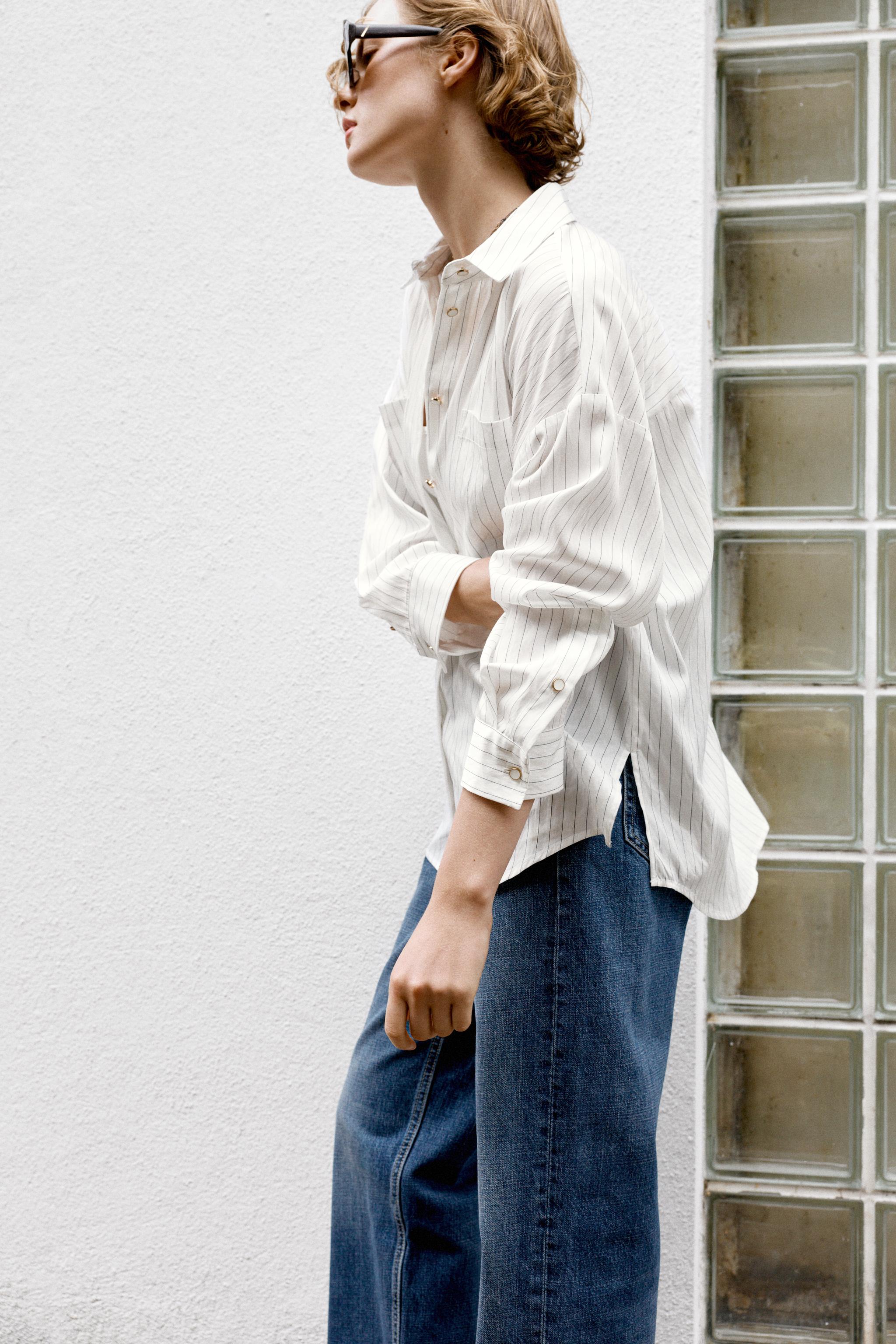 Zara STRIPED SHIRT — фото 6