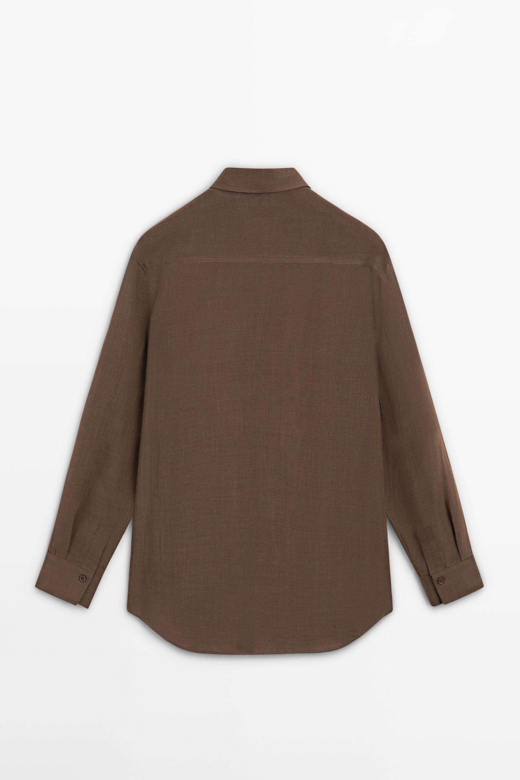 Flowing shirt with collar