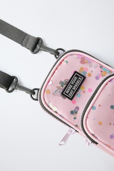 VINYL MOBILE PHONE POUCH - Pink by Zara - Image 2