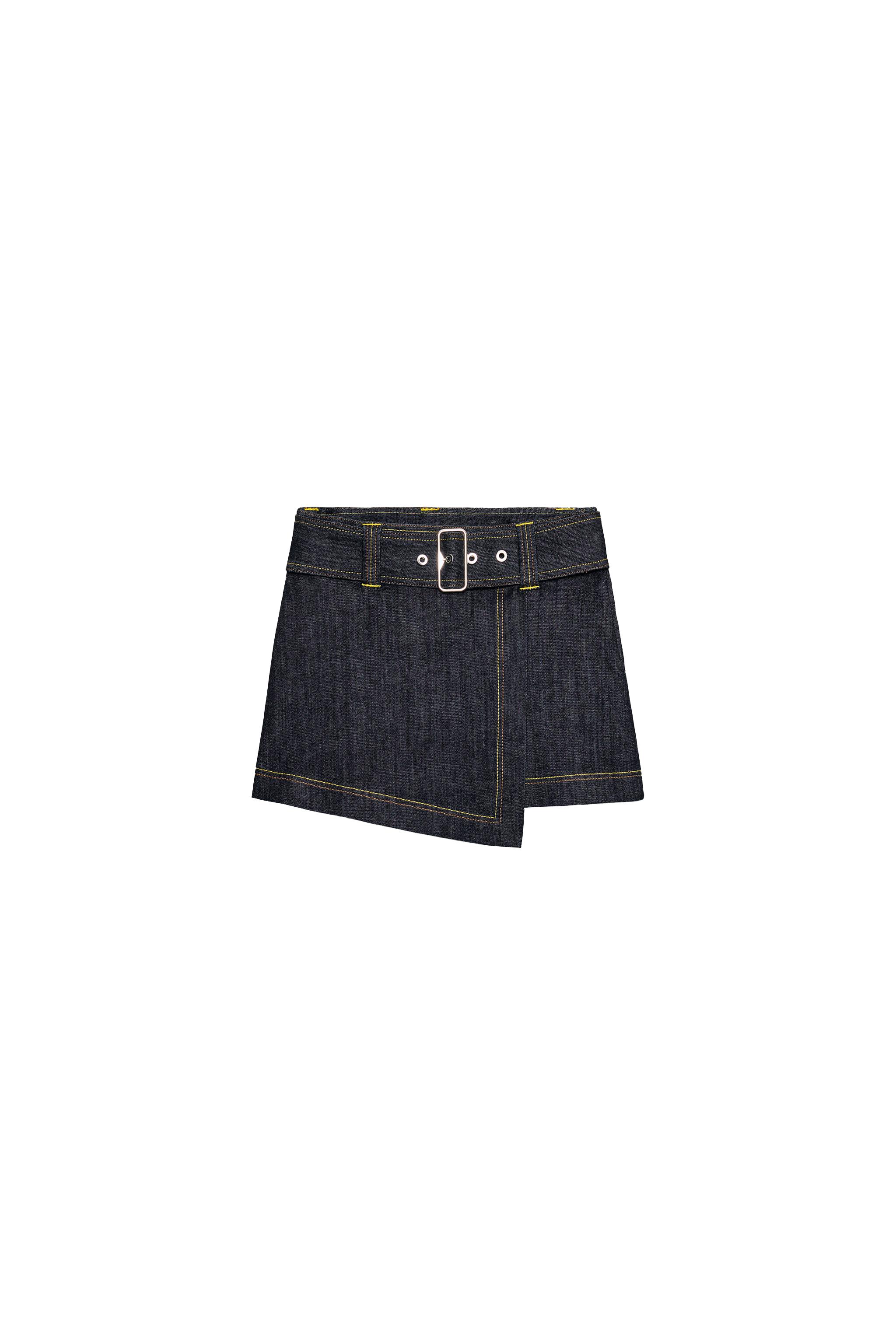 Z1975 KRUVAZE KEMERLİ ŞORT ETEK