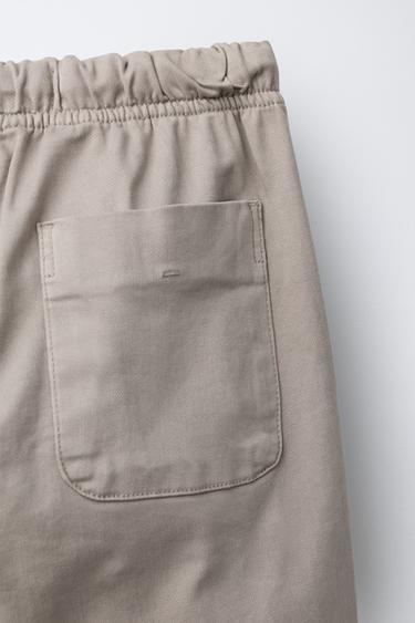 PANTALON DE JOGGING BASIQUE - Marron / Taupe de Zara - Image 3