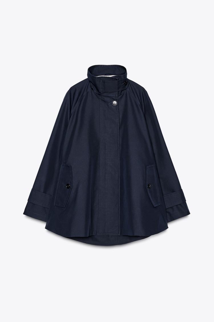 ZW COLLECTION CAPE JACKET WITH TABS