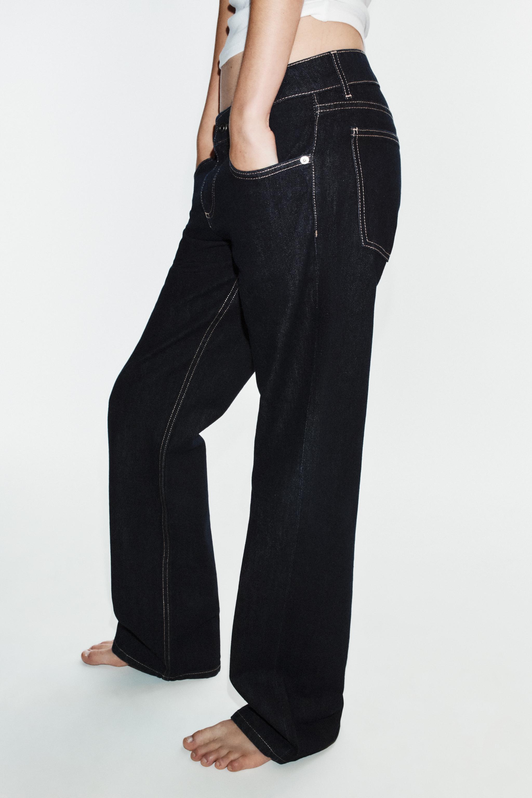 TRF LOW-RISE WIDE-LEG JEANS