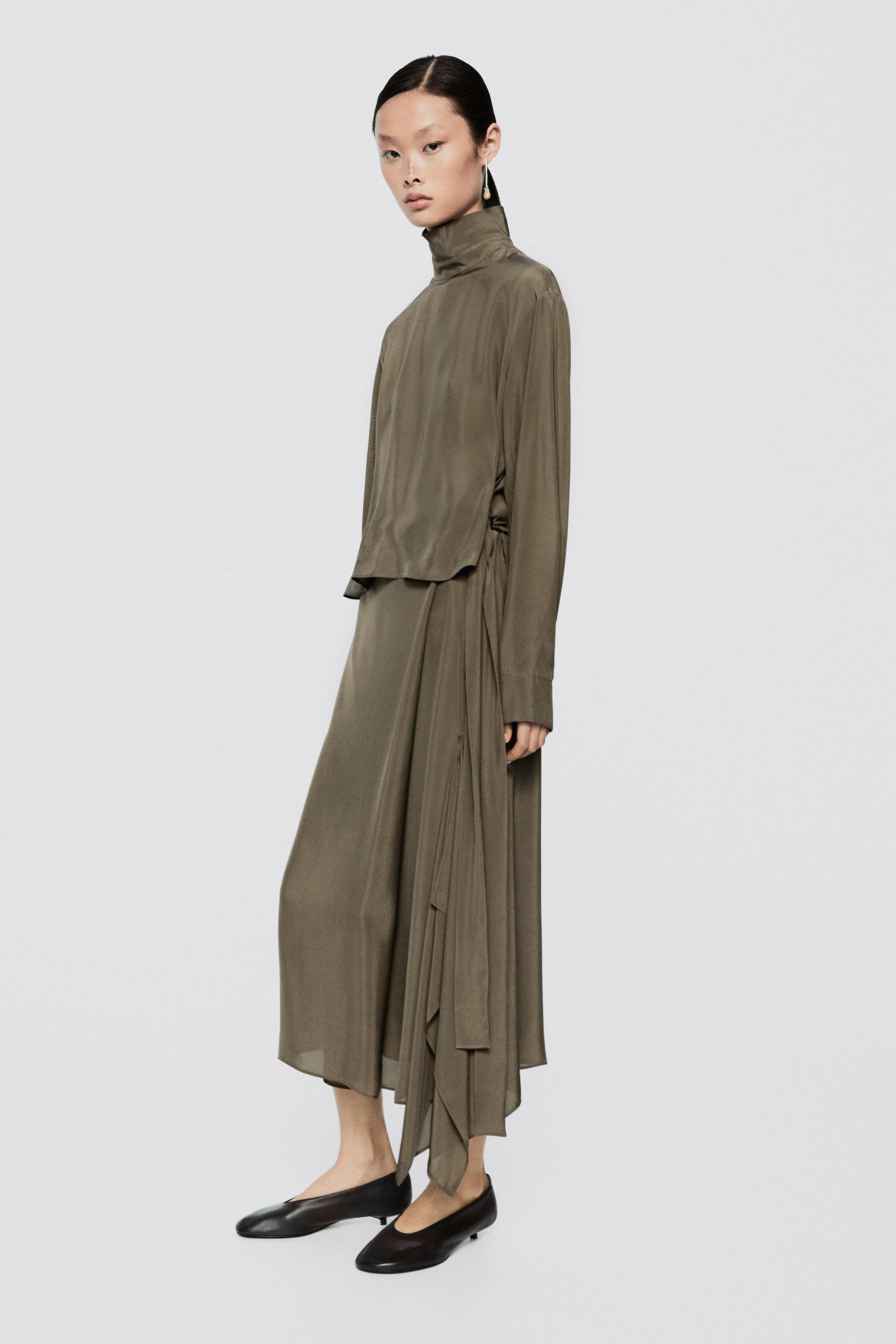 Flowing asymmetric midi dress - LIMITED EDITION