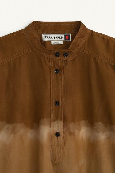 PRNT SHRT 16 - Sand / Marl by Zara - Image 5