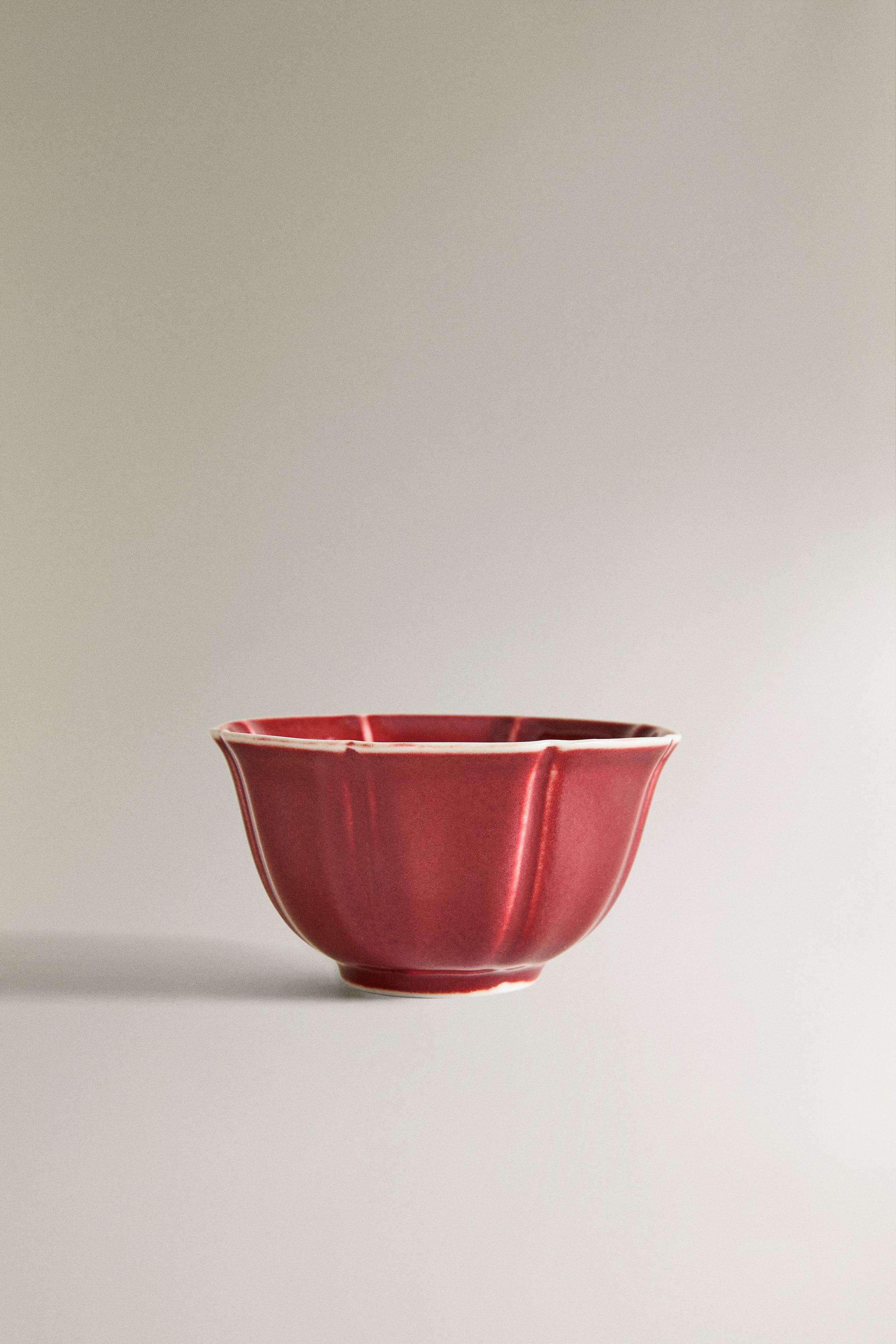 カラー ポーセリン ボウル - ダークレッド | ZARA Japan / 日本
