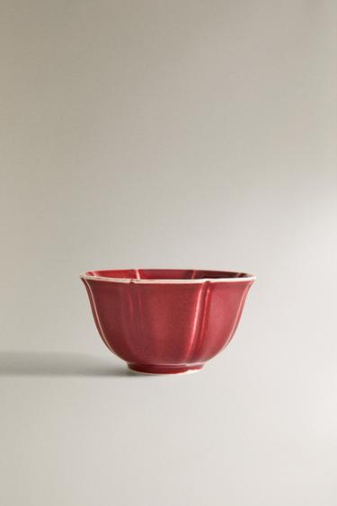 カラー ポーセリン ボウルダークレッド0Zaraのカラー ポーセリン ボウル - ダークレッド - 画像 0