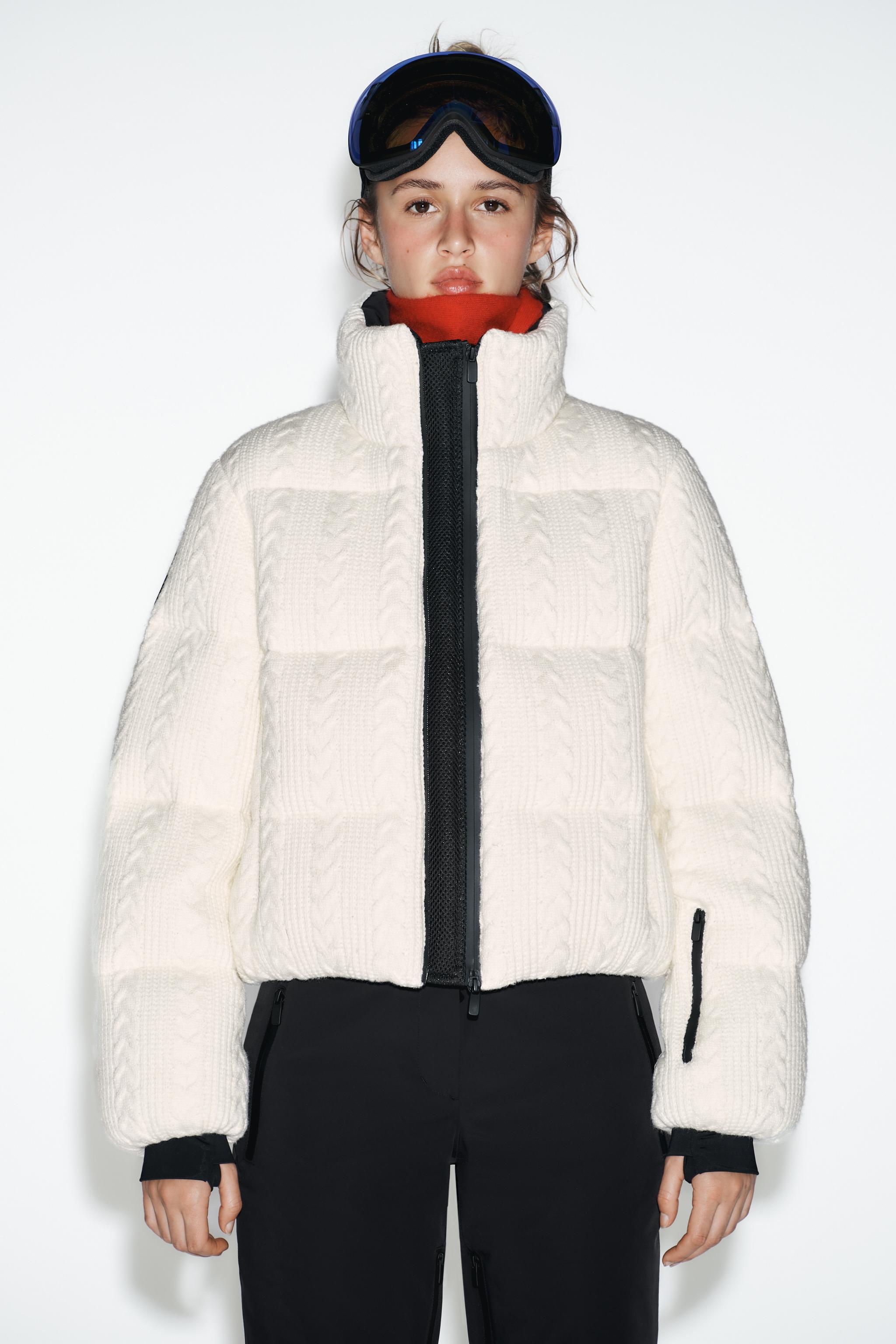 SHEARLING PUFFER JACKET HEIQ XREFLEX™ RECCO® TECHNOLOGY SKI COLLECTION