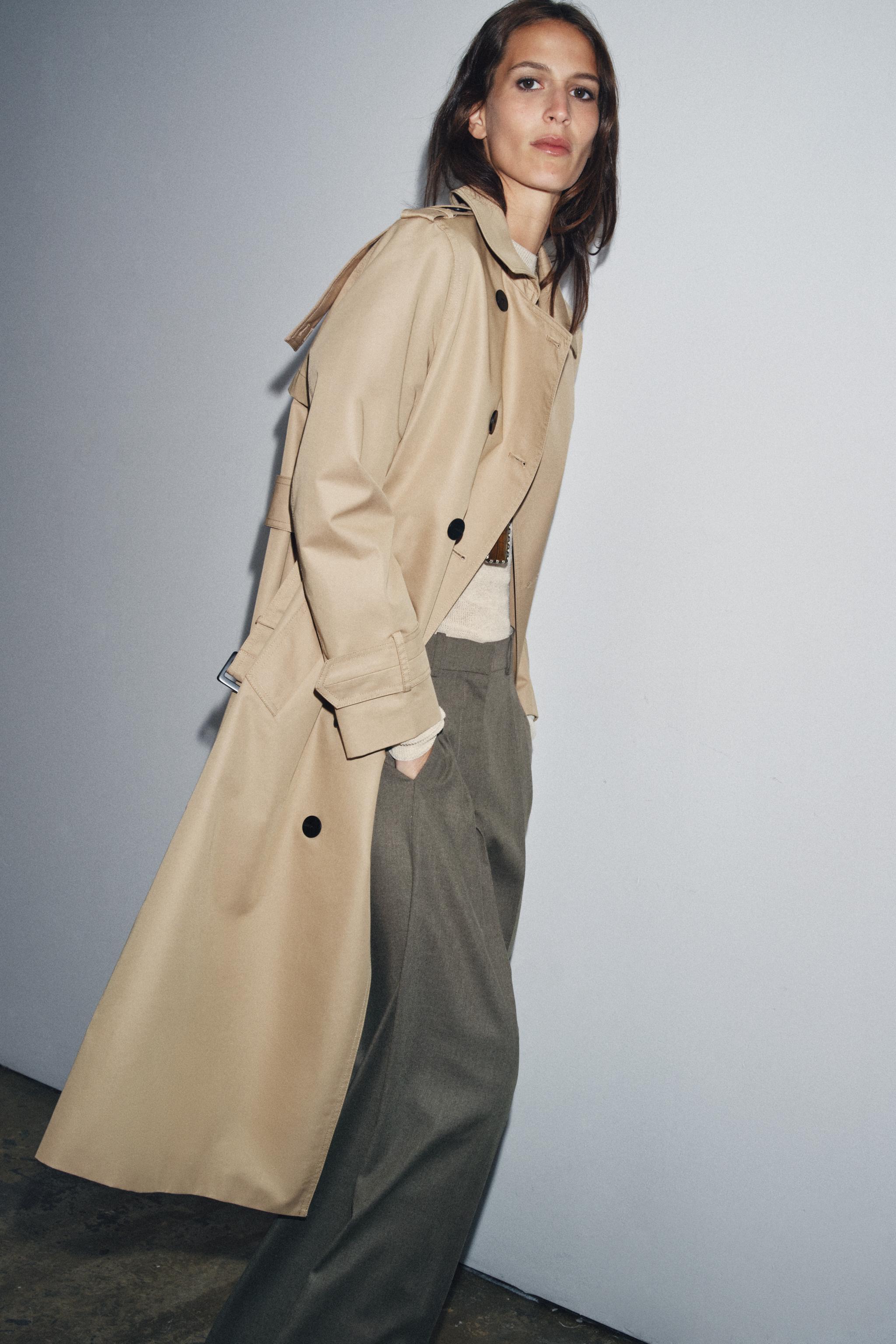 撥水加工ダブルブレストトレンチコート ZW COLLECTION