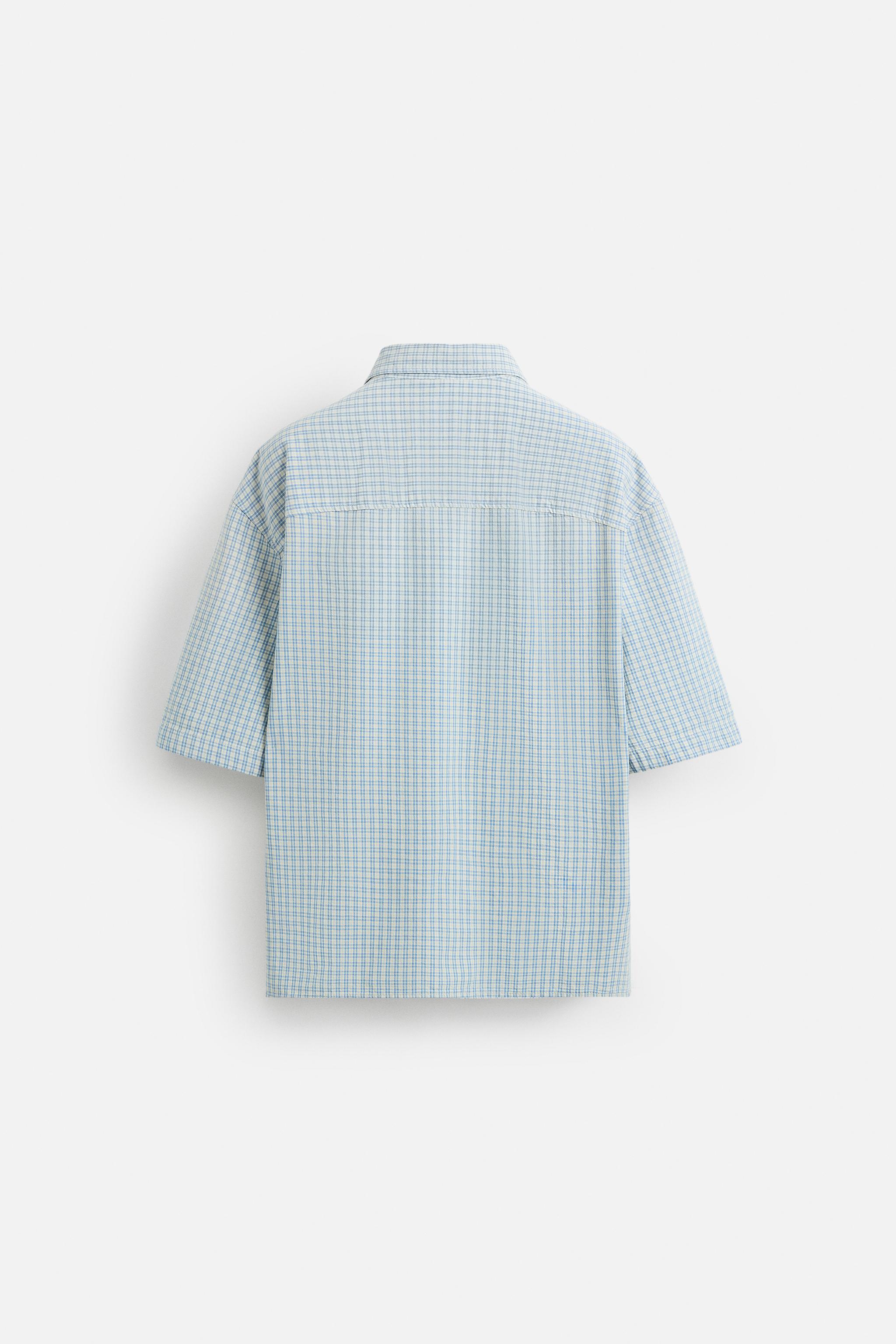 RELAXED FIT PLAID SHIRT