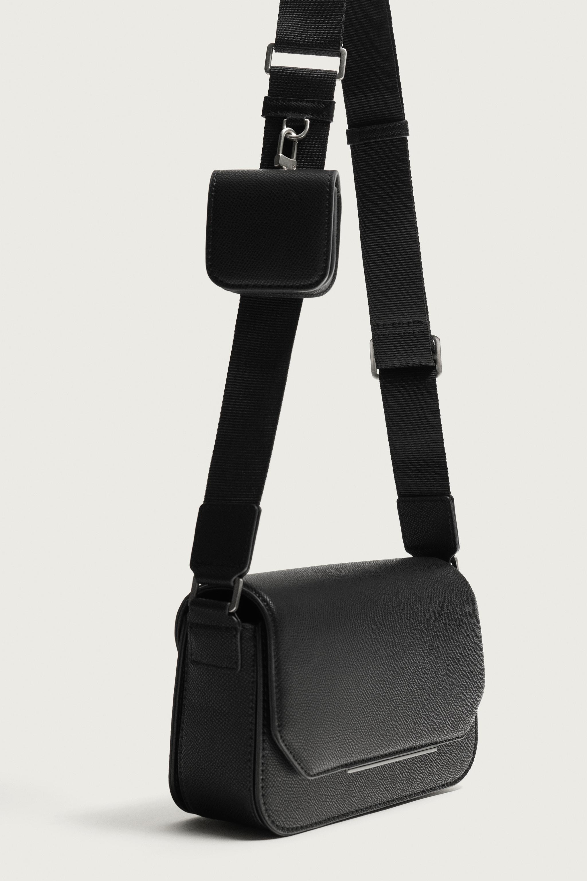 テクスチャードクロスボディバッグ - ブラック | ZARA Japan / 日本