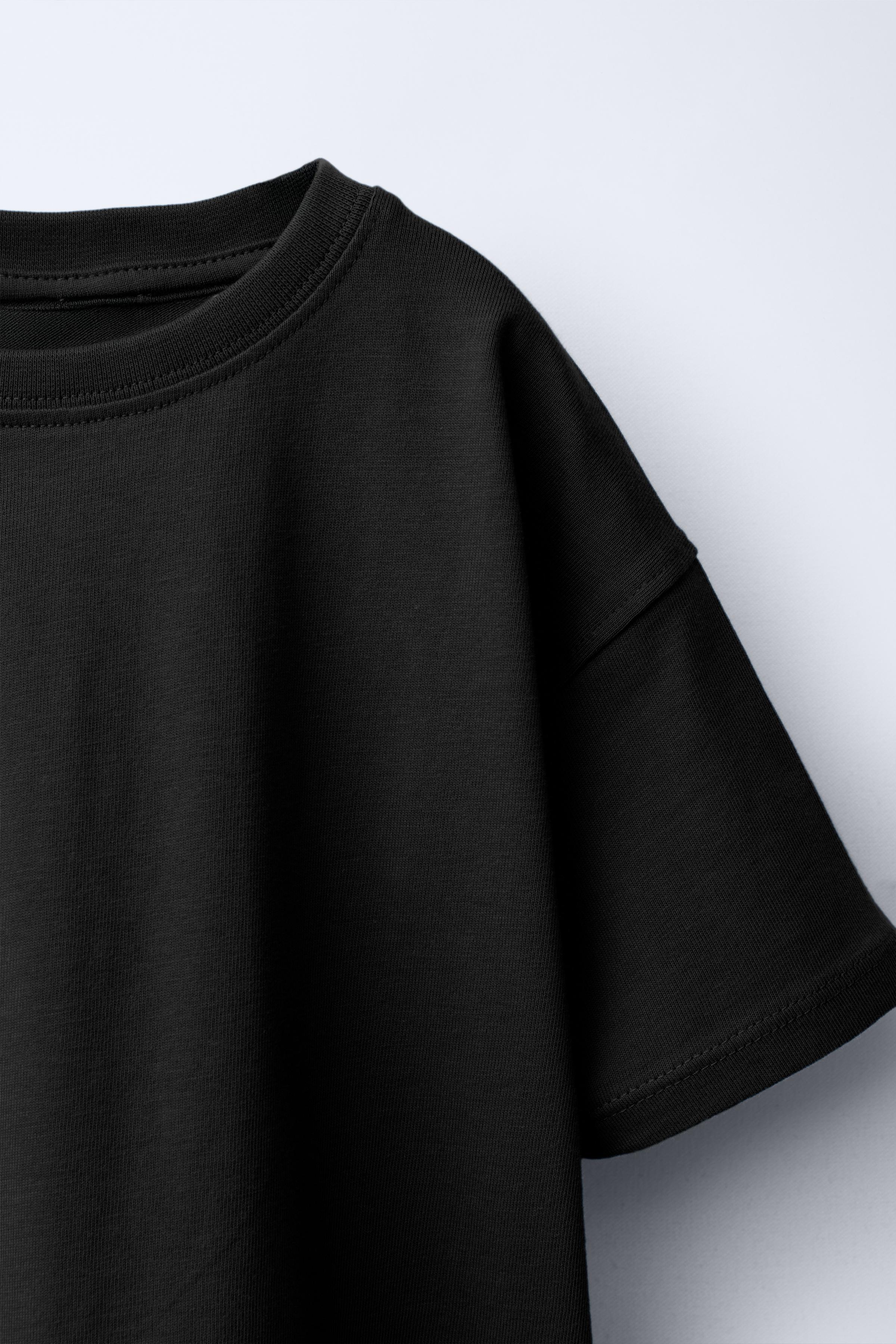 Детские футболки Zara SOLID CREW NECK T-SHIRT — фото 3