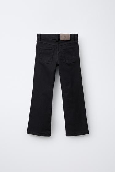 STUDDED FLARE TROUSERS - Black by Zara - Image 1