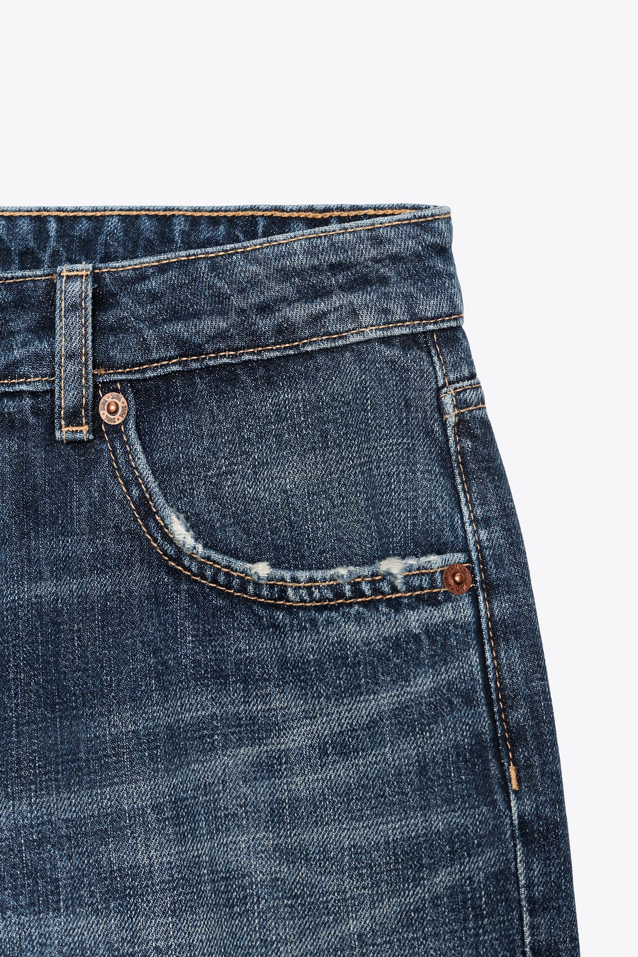TRF ローライズワイドレッグジーンズ - ブラック | ZARA Japan