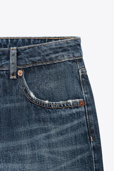 JEAN TRF WIDE LEG TAILLE BASSE - Bleu de Zara - Image 8