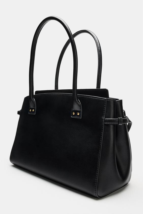 SAC PORTÉ ÉPAULE CONTRASTE - Noir de Zara - Image 2