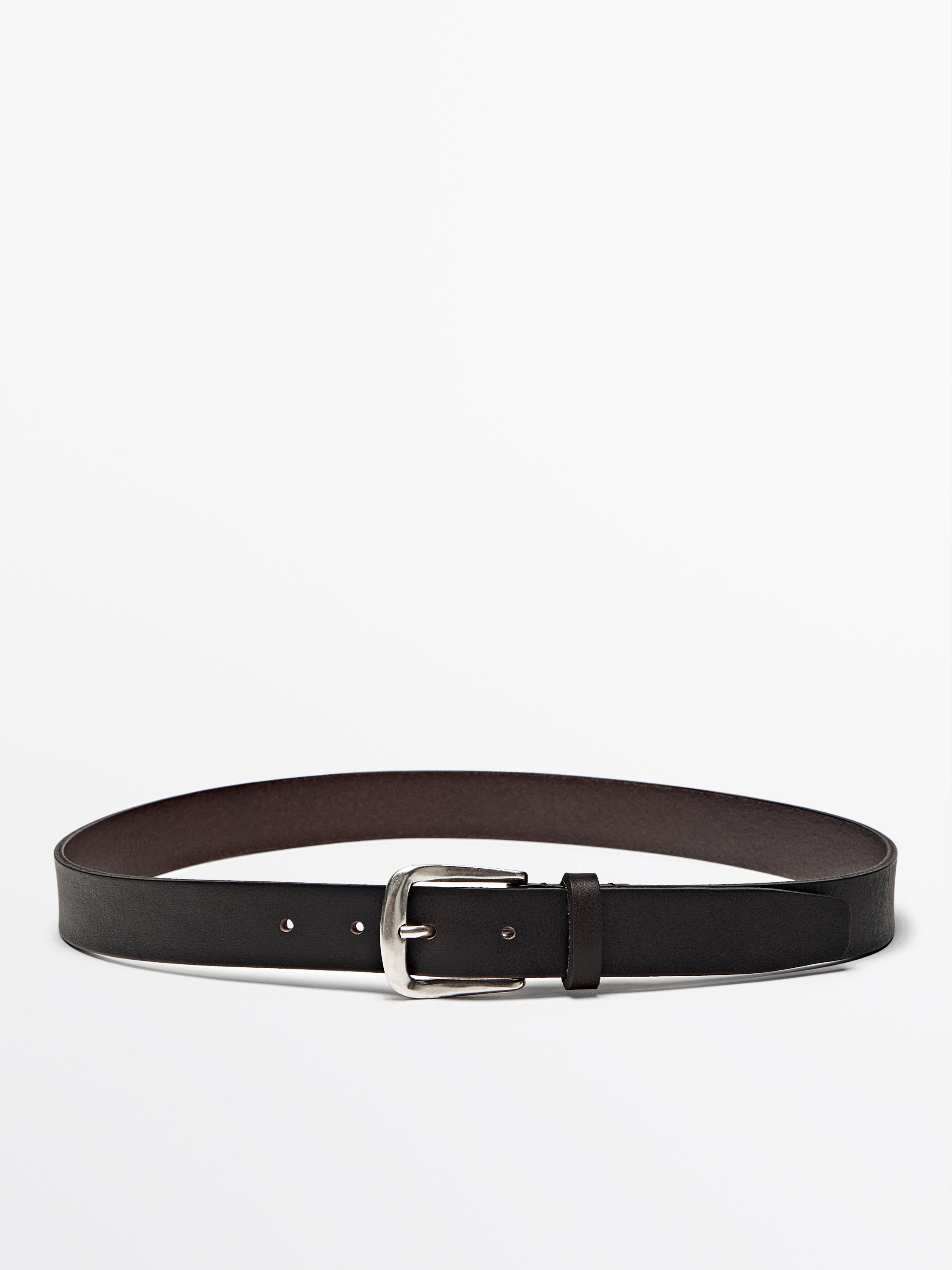 Ceinture en cuir nappa souple