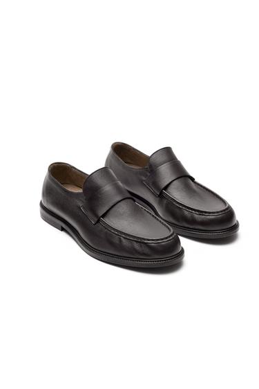 Soft leather moc toe loafer - LIMITED EDITION — Dark brown 2