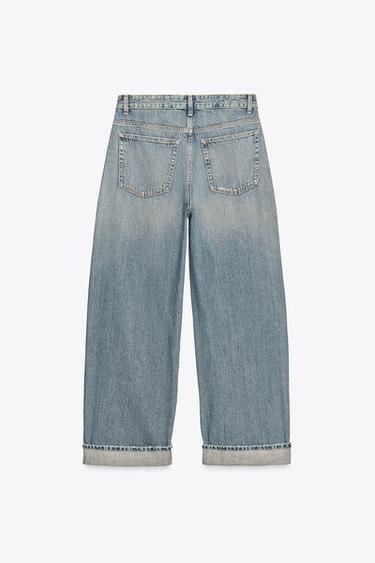 JEAN TRF BAGGY REPLIÉ TAILLE MI-HAUTE - Bleu de Zara - Image 6