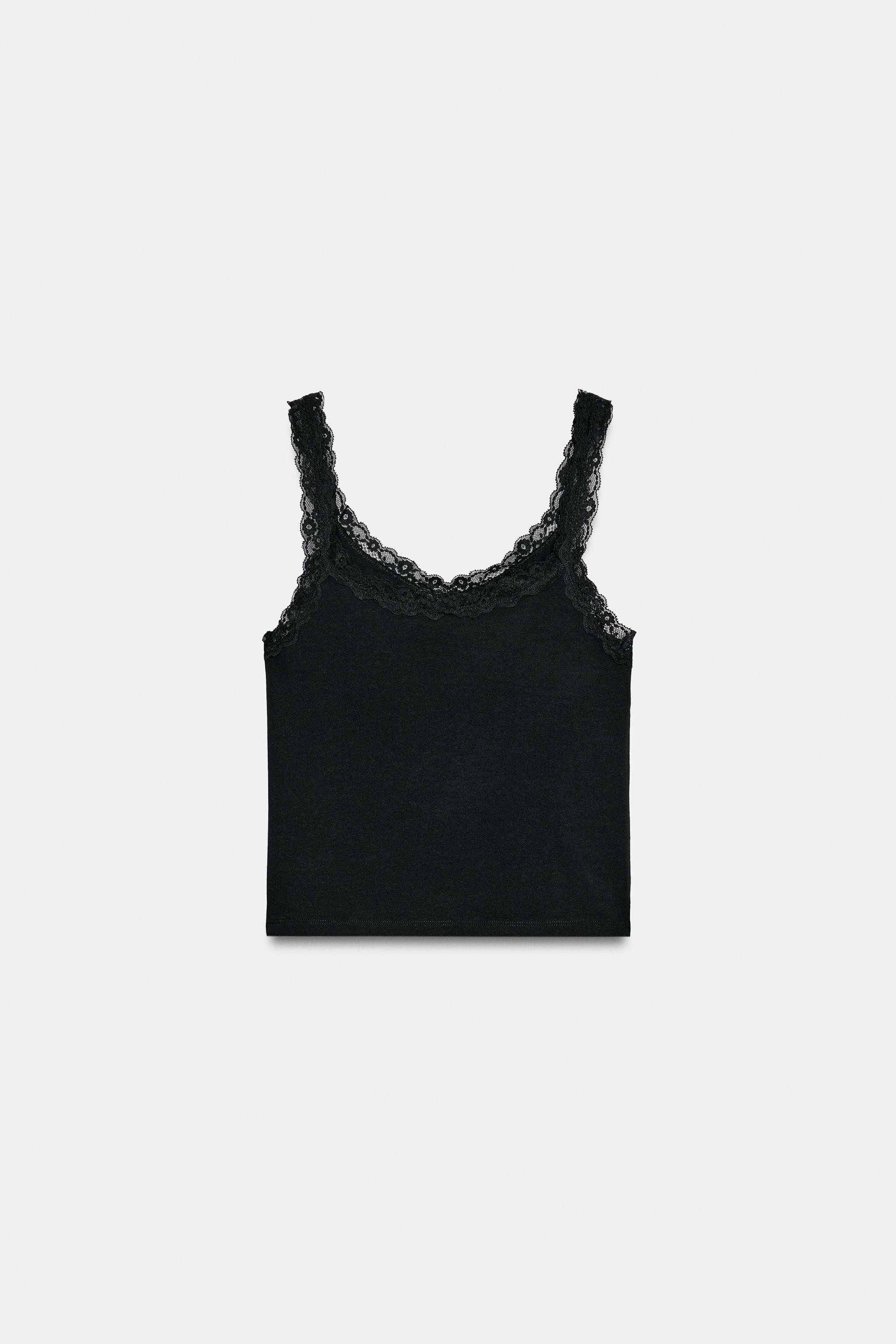 LACE STRAP TOP