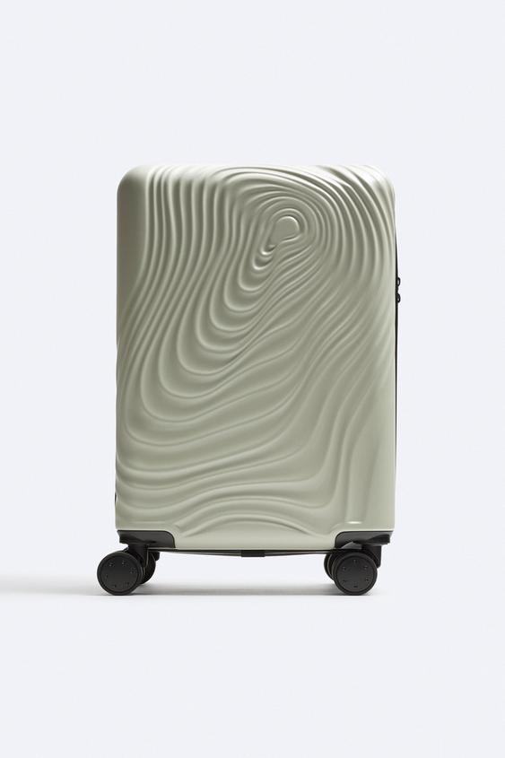Textured Rigid Suitcase Zara